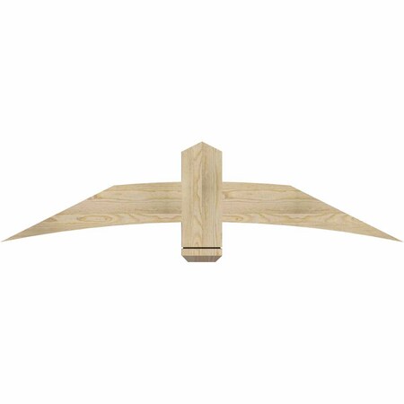 Ekena Millwork Bellingham Rough Sawn Timber Gable Bracket, Douglas Fir, 60"W x 15"H x 2"D x 6"F, 6/12 Pitch GBW060X15X0206BEL00RDF